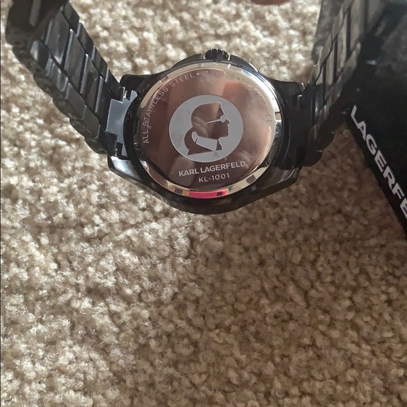 Karl Lagerfeld black watch
